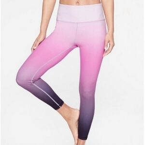 Athleta Elation Pink Ombre 7/8 Tight Leggings‎ SM